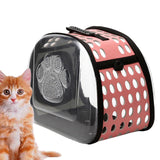 Maxbell Cat Carrier Large Capacity Adjustable Shoulder Strap for Cats Travel Hiking Pink