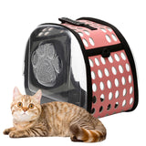 Maxbell Cat Carrier Large Capacity Adjustable Shoulder Strap for Cats Travel Hiking Pink