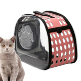 Maxbell Cat Carrier Large Capacity Adjustable Shoulder Strap for Cats Travel Hiking Pink
