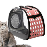 Maxbell Cat Carrier Large Capacity Adjustable Shoulder Strap for Cats Travel Hiking Pink