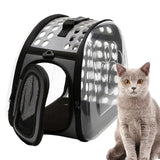 Maxbell Cat Carrier Large Capacity Adjustable Shoulder Strap for Cats Travel Hiking Gray