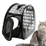 Maxbell Cat Carrier Large Capacity Adjustable Shoulder Strap for Cats Travel Hiking Gray