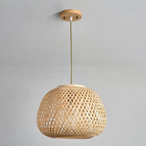 Maxbell Hand Woven Pendant Lamp Hanging Light Fixture for Dining Room Home Decor