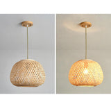 Maxbell Hand Woven Pendant Lamp Hanging Light Fixture for Dining Room Home Decor