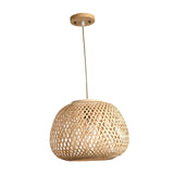 Maxbell Hand Woven Pendant Lamp Hanging Light Fixture for Dining Room Home Decor