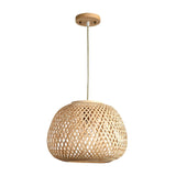 Maxbell Hand Woven Pendant Lamp Hanging Light Fixture for Dining Room Home Decor