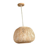 Maxbell Hand Woven Pendant Lamp Hanging Light Fixture for Dining Room Home Decor
