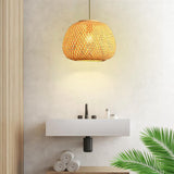 Maxbell Hand Woven Pendant Lamp Hanging Light Fixture for Dining Room Home Decor