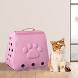 Maxbell Cat Backpack Carrier Carrying Bag Portable for Outdoor Hiking for Small Dogs pink