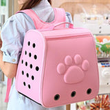 Maxbell Cat Backpack Carrier Carrying Bag Portable for Outdoor Hiking for Small Dogs pink