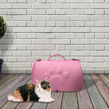 Maxbell Cat Carrier Bag with Breathable Holes Durable for Cats Puppy Walking Pink