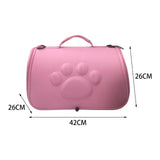Maxbell Cat Carrier Bag with Breathable Holes Durable for Cats Puppy Walking Pink