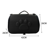 Maxbell Cat Carrier Bag with Breathable Holes Durable for Cats Puppy Walking Black