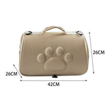 Maxbell Cat Carrier Bag with Breathable Holes Durable for Cats Puppy Walking Aureate