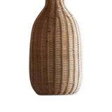 Maxbell Rattan Chandelier Lamp Shade Decorative Ceiling Pendant Light for Hallway 17x17x158cm Brown