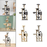 Maxbell Multi Layer Cat Condo Hammock Bed Cat House Cat Climbing Tree for Rest Play Grey