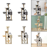 Maxbell Multi Layer Cat Condo Hammock Bed Cat House Cat Climbing Tree for Rest Play Grey