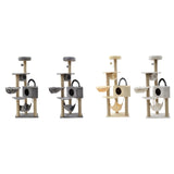 Maxbell Multi Layer Cat Condo Hammock Bed Cat House Cat Climbing Tree for Rest Play Grey