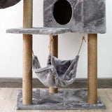 Maxbell Multi Layer Cat Condo Hammock Bed Cat House Cat Climbing Tree for Rest Play Grey