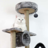 Maxbell Multi Layer Cat Condo Hammock Bed Cat House Cat Climbing Tree for Rest Play Grey