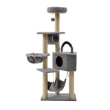 Maxbell Multi Layer Cat Condo Hammock Bed Cat House Cat Climbing Tree for Rest Play Grey
