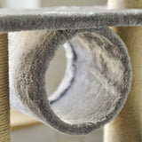 Maxbell Multi Layer Cat Condo Hammock Bed Cat House Cat Climbing Tree for Rest Play Grey