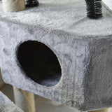 Maxbell Multi Layer Cat Condo Hammock Bed Cat House Cat Climbing Tree for Rest Play Grey