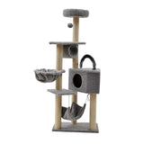 Maxbell Multi Layer Cat Condo Hammock Bed Cat House Cat Climbing Tree for Rest Play Grey