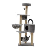 Maxbell Multi Layer Cat Condo Hammock Bed Cat House Cat Climbing Tree for Rest Play Grey