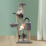 Maxbell Multi Layer Cat Condo Hammock Bed Cat House Cat Climbing Tree for Rest Play Grey