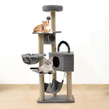 Maxbell Multi Layer Cat Condo Hammock Bed Cat House Cat Climbing Tree for Rest Play Grey