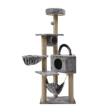 Maxbell Multi Layer Cat Condo Hammock Bed Cat House Cat Climbing Tree for Rest Play Light Grey