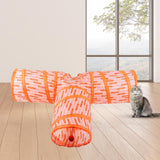 Maxbell Cat Funny Tunnel Interactive toy Playing Tube Small Animals Rat Three Channels