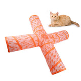 Maxbell Large Cat Tunnel Collapsible Tubes Kitty Tunnel Exercise Hanging Toy