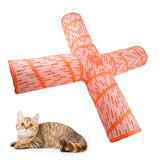 Maxbell Large Cat Tunnel Collapsible Tubes Kitty Tunnel Exercise Hanging Toy