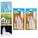 Maxbell Lamb Milk Bottle Puppy Feeder Care Pet Feeder Bottle Kit for Farm Accs Pink