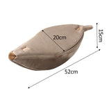 Maxbell Banana Cats Bed House Lovely Pet Supplies Warm for Kittens Dogs Bed Brown