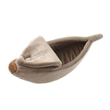 Maxbell Banana Cats Bed House Lovely Pet Supplies Warm for Kittens Dogs Bed Brown