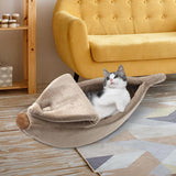 Maxbell Banana Cats Bed House Lovely Pet Supplies Warm for Kittens Dogs Bed Brown