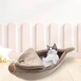 Maxbell Banana Cats Bed House Lovely Pet Supplies Warm for Kittens Dogs Bed Brown