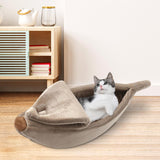 Maxbell Banana Cats Bed House Lovely Pet Supplies Warm for Kittens Dogs Bed Brown