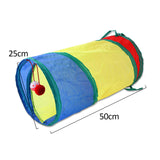 Maxbell Cat Tunnel Pet Tubes with Ball Play Tent for Rabbit Indoor Cats Pet Supplies