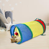 Maxbell Cat Tunnel Pet Tubes with Ball Play Tent for Rabbit Indoor Cats Pet Supplies