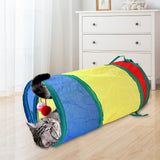 Maxbell Cat Tunnel Pet Tubes with Ball Play Tent for Rabbit Indoor Cats Pet Supplies