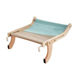 Maxbell Cat Window Perch Lounge Mount Hammock Adjustable Seat for No Suction Cup Gray Blue