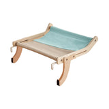 Maxbell Cat Window Perch Lounge Mount Hammock Adjustable Seat for No Suction Cup Gray Blue