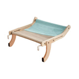 Maxbell Cat Window Perch Lounge Mount Hammock Adjustable Seat for No Suction Cup Gray Blue
