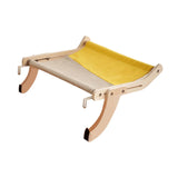 Maxbell Cat Window Perch Lounge Mount Hammock Adjustable Seat for No Suction Cup Gray Yellow