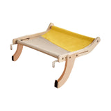 Maxbell Cat Window Perch Lounge Mount Hammock Adjustable Seat for No Suction Cup Gray Yellow