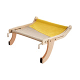 Maxbell Cat Window Perch Lounge Mount Hammock Adjustable Seat for No Suction Cup Gray Yellow